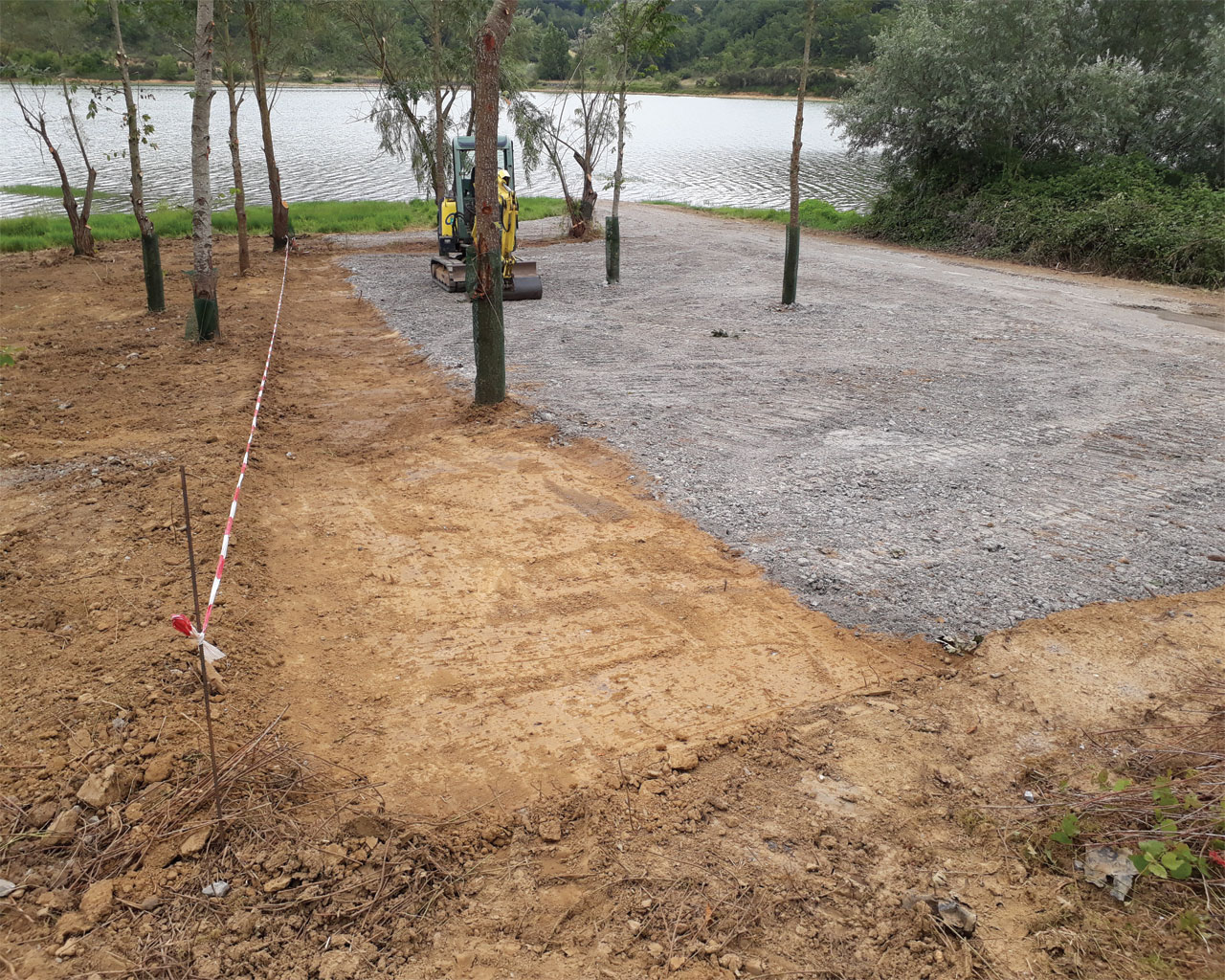 création parking terrassement 32-travaux publics Gers