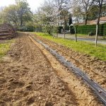 pose paillage-travaux plantation 32