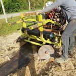 pose bâche de paillage 32