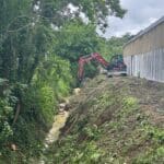 travaux berge enrochement pavie Gers
